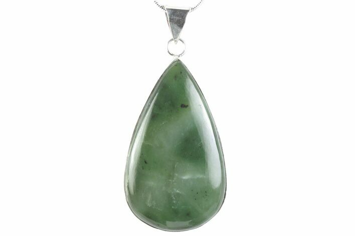 Polished Jade (Nephrite) Pendant - Afghanistan #376935